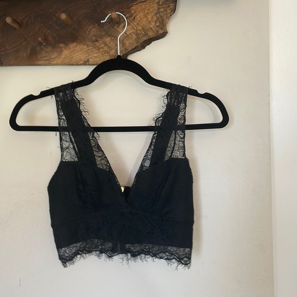 Topshop Lacy Longline Bralette Top